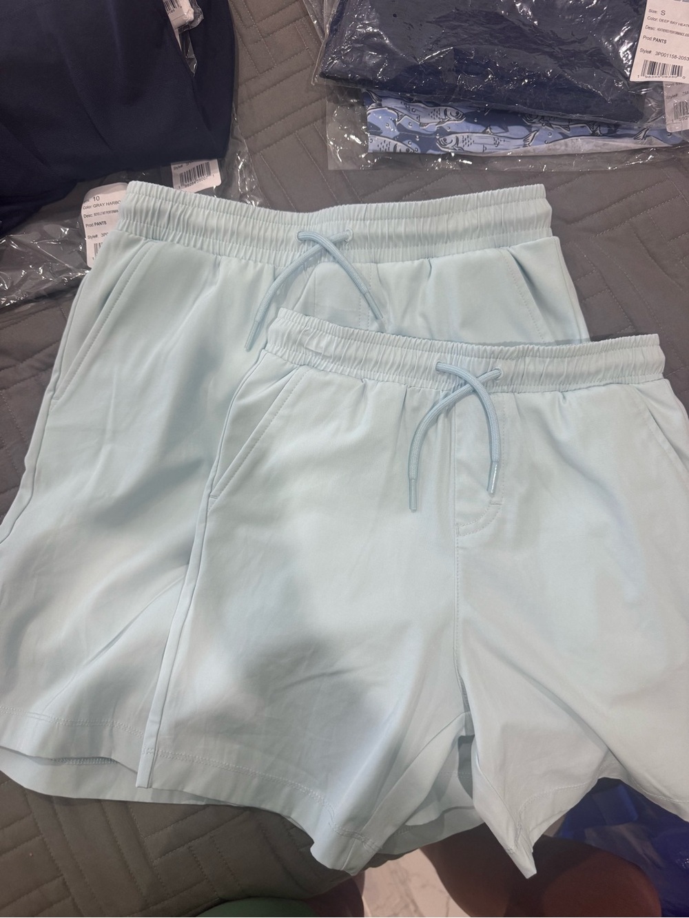 Vineyard Vines Kid's Sky Blue Performance Jetty shorts